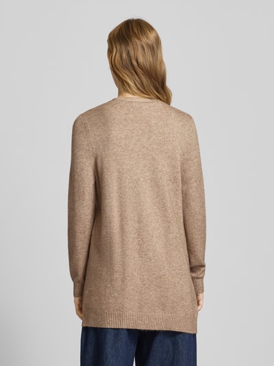 Only Regular Fit Cardigan aus Viskose-Mix Modell 'LESLY' Sand Melange 5