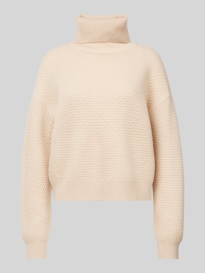 Weekend Max Mara Gebreide pullover met opstaande kraag, model 'BORGIA' Beige - 1