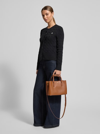 Lauren Ralph Lauren Satchel Bag mit Tragehenkel Modell 'MARCY' Cognac 1