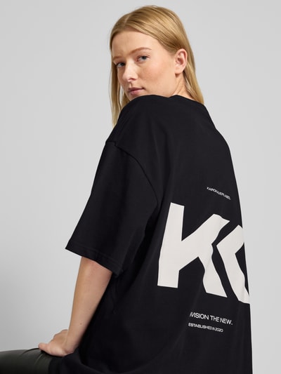 Karo Kauer Oversized T-Shirt mit Label-Print Black 3