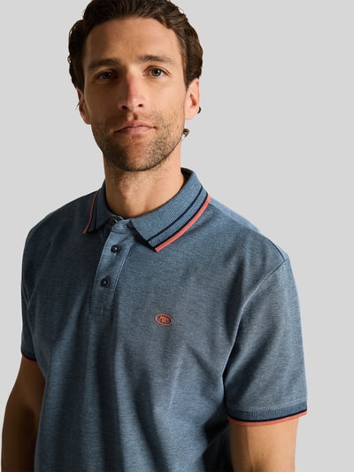 Tom Tailor Koszulka polo o kroju regular fit z kołnierzykiem w kontrastowym kolorze Jasnoniebieski 3
