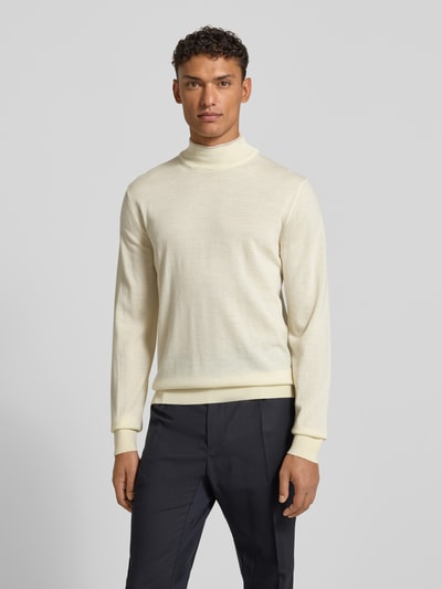 CRUNA Strickpullover mit Mock-Neck Offwhite 4