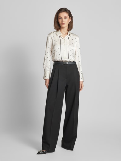 Mango Hemdbluse mit Muster-Print Offwhite 1