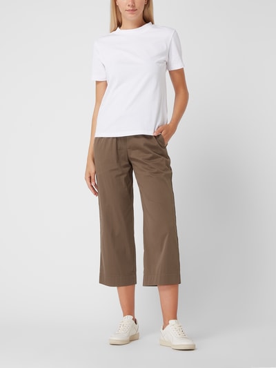 TONI Culotte met stretch, model 'Pia'  Kaki - 1