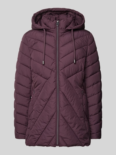 Christian Berg Woman Selection Steppjacke mit Reißverschluss Aubergine 1