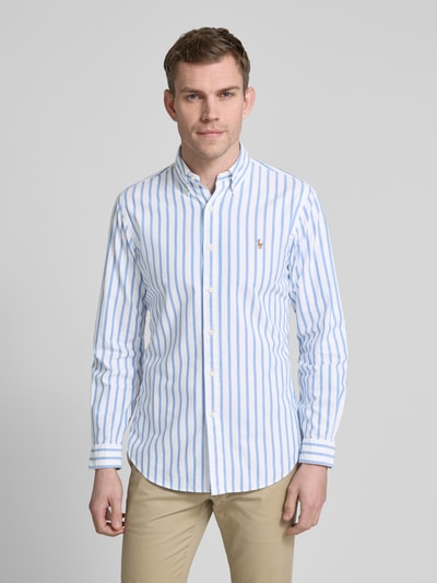 Polo Ralph Lauren Regular Fit Freizeithemd mit Knopfleiste Bleu 4