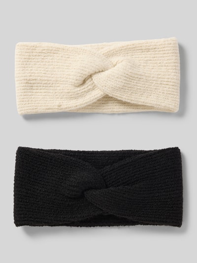 Pieces Opaska w zestawie 2 szt. Model ‘BENILLA’ Złamany biały 1