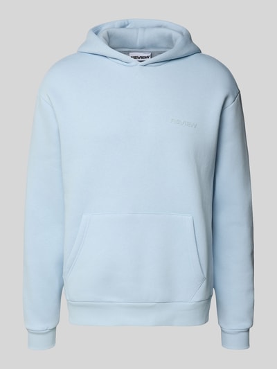 REVIEW Bluza z kapturem z napisem Lodowy błękitny 2