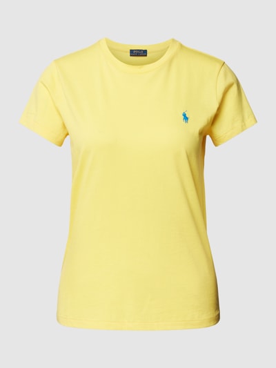 Polo Ralph Lauren T-shirt z wyhaftowanym logo Żółty 2