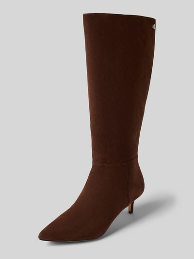 Lauren Ralph Lauren Laarzen van echt leer, model 'Mckay' Donkerbruin - 1