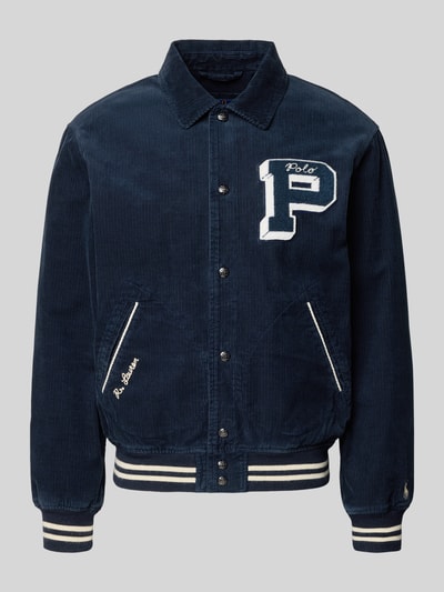 Polo Ralph Lauren College-Jacke mit Druckknopfleiste Marine 2