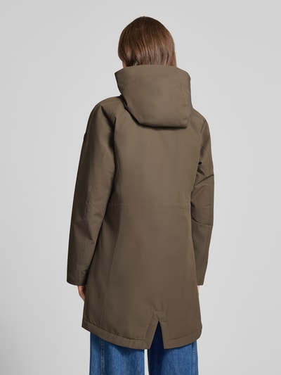 Didriksons Regular fit parka met capuchon model 'Alana' Middenbruin - 5