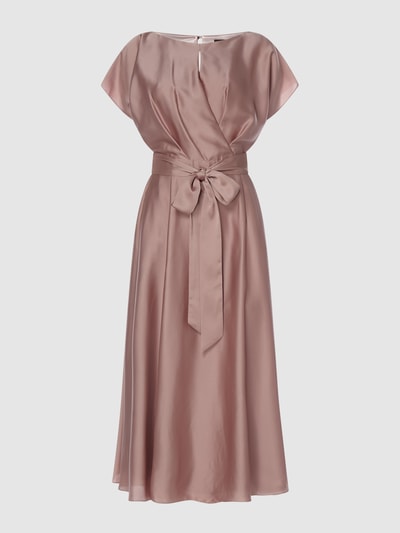 Swing Cocktailkleid aus Satin  Rose 1