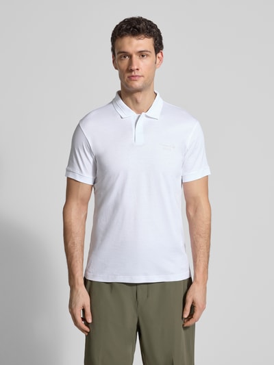 BOSS Green Regular Fit Poloshirt aus reiner Baumwolle Modell ' PS Spirit 70 Plk' Weiss 4