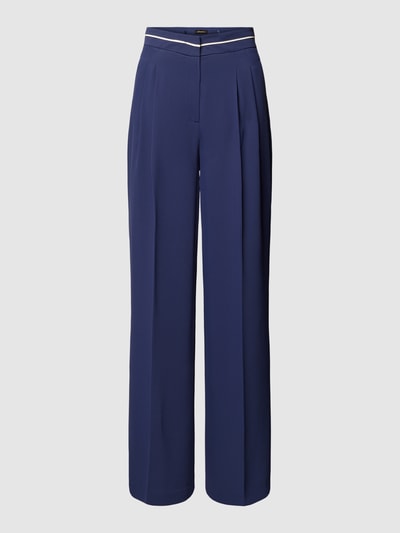 More & More Pantalon met bandplooien Marineblauw - 2