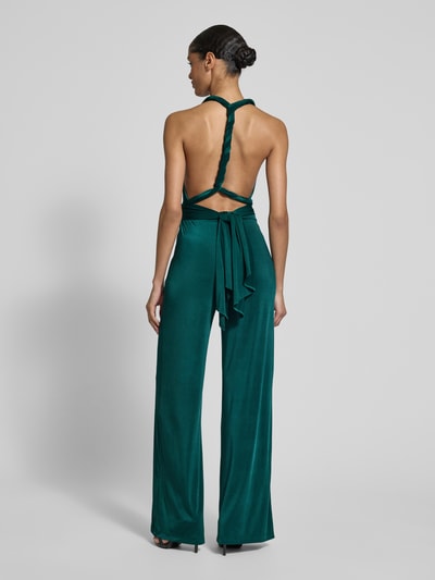 Rose Avenue Jumpsuit met V-hals Flessengroen - 5