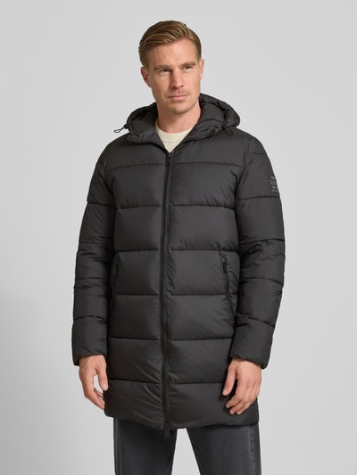 ECOALF Steppjacke mit Zweiwege-Reißverschluss Modell 'VINTAGE' Black 4