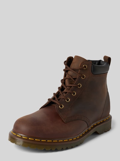 Dr. Martens Leren boots met treklus, model 'Ben' Middenbruin - 1