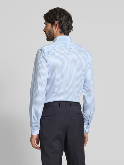 OLYMP No. Six Super Slim Fit Business-Hemd mit Knopfleiste Bleu 5