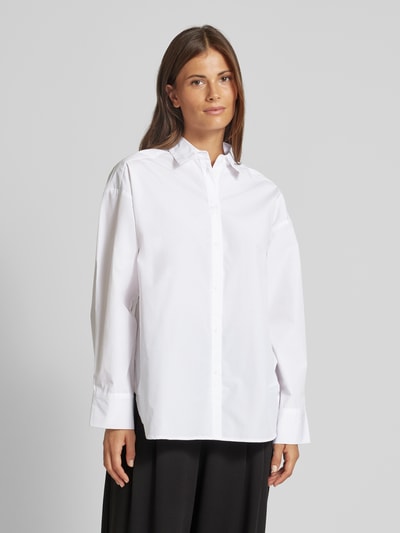 MSCH Copenhagen Relaxed fit overhemdblouse met manchetten, model 'Talora' Wit - 4