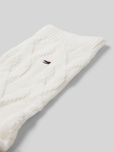 Tommy Hilfiger Socken mit Label-Detail Offwhite 2