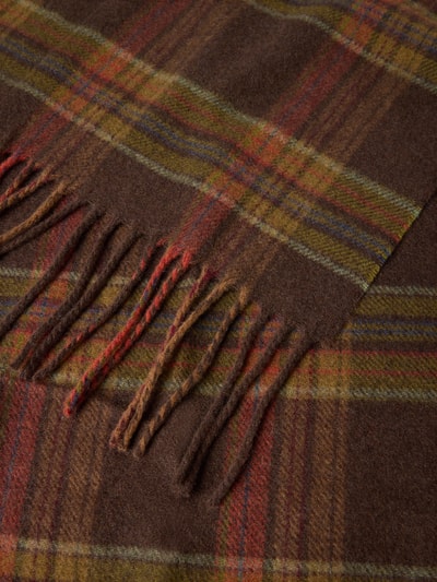 Polo Ralph Lauren Sjaal met kasjmier, model 'Plaid' Hazelnoot - 2