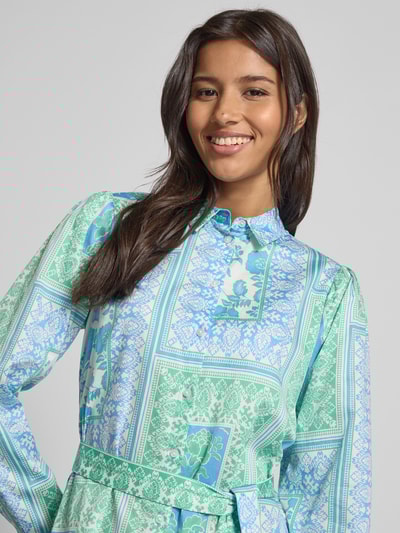 Smith and Soul Sukienka koszulowa o długości do kolan z wiązanym paskiem Zielony 3