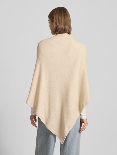 Pieces Loose fit gebreide poncho met ronde hals en kraag, model 'FORTUNA' Offwhite - 5