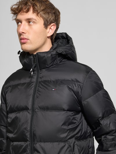 Tommy Jeans Regular Fit Daunenjacke mit Logo Stitching Black 3