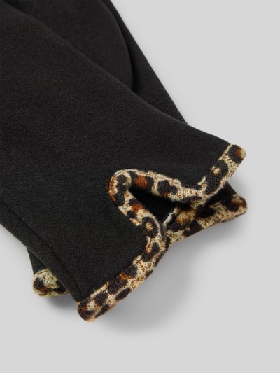EEM Regular Fit Handschuhe mit Animal-Print Black 3