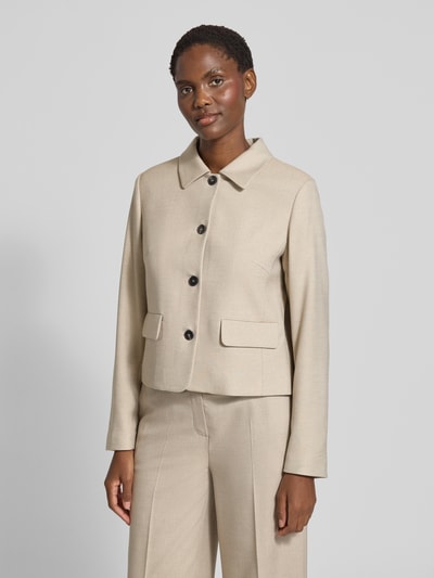 More & More Kurtka o kroju relaxed fit z dodatkiem wiskozy Szarobrązowy 4