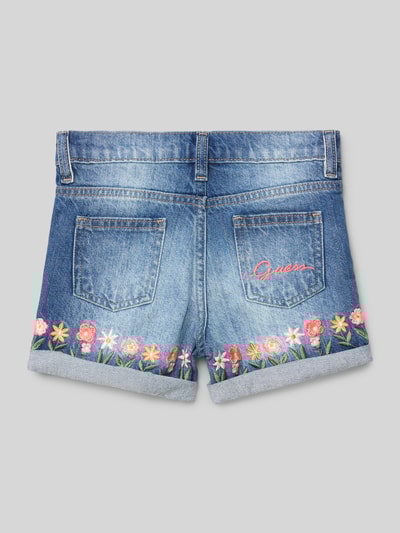 Guess Jeansshorts mit 5-Pocket-Design Modell 'RIGID' Hellblau 3
