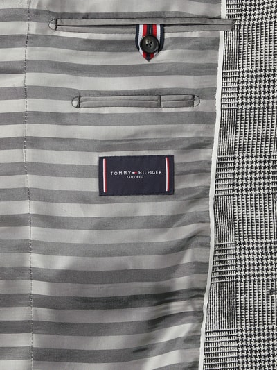 Tommy Hilfiger Slim Fit 2-Knopf-Sakko mit Glencheck (mittelgrau 