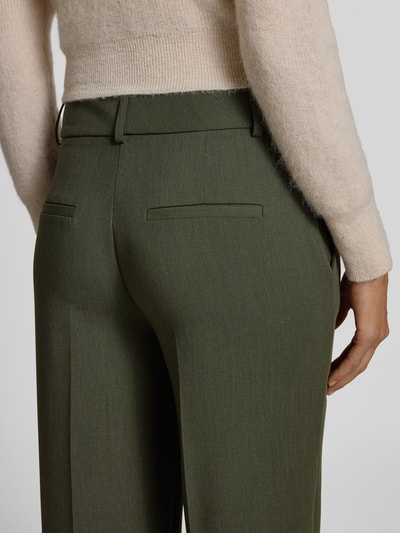 Selected Femme Wijde broek met viscose, model 'RITA' Donkergroen - 3