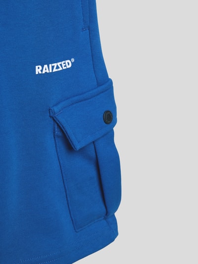 Raizzed Sweatshorts met labelprint, model 'BLANDON' Koningsblauw - 2