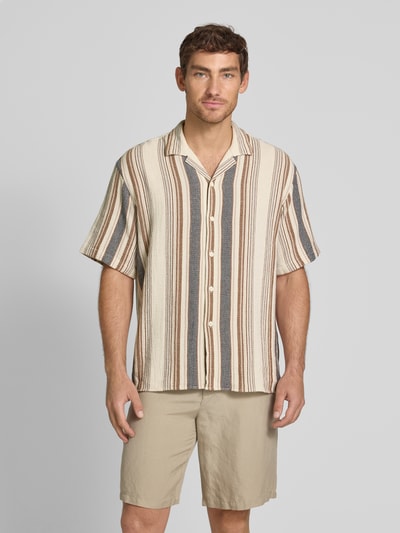 SELECTED HOMME Freizeithemd mit Knopfleiste Hellbraun 4