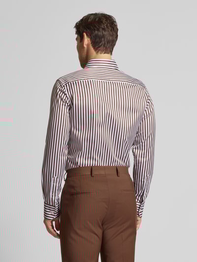ETERNA Slim fit zakelijk overhemd met knoopsluiting Cognac - 5