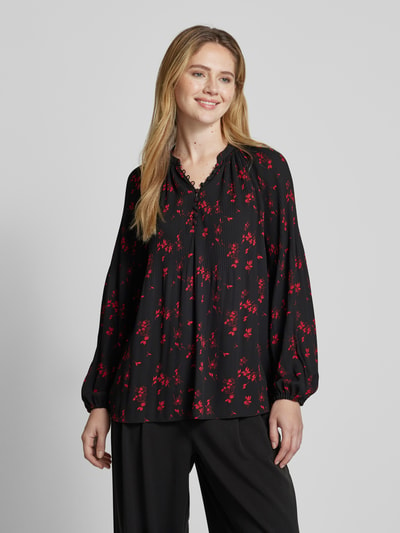 Lauren Ralph Lauren Blusenshirt mit Raffungen Modell 'VERSILLA' Black 4