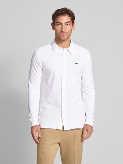 Lacoste Freizeithemd mit Knopfleiste Weiss 4
