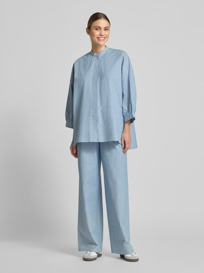 JAKE*S STUDIO WOMAN Wide Leg Stoffhose mit Tunnelzug Jeansblau 1