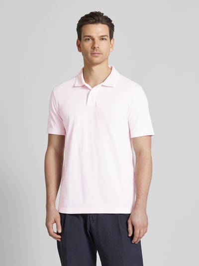 BOSS Orange Koszulka polo o kroju slim fit z nadrukiem z logo Brudnoróżowy 4