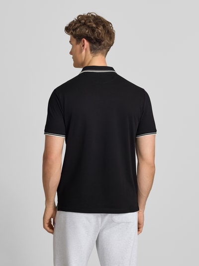 Champion Slim Fit Poloshirt mit Label-Stitching Black 5
