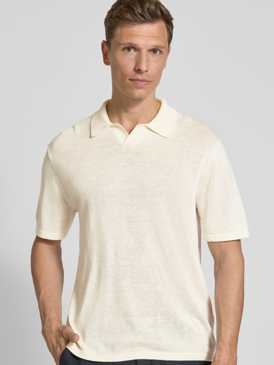 CK Calvin Klein Poloshirt met V-hals Beige - 3