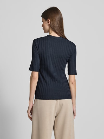 Marc O'Polo Slim fit cardigan van een mix van modal en katoen Marineblauw - 5