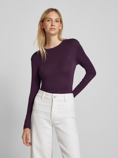 Vila Longsleeve mit Rundhalsausschnitt Modell 'ALEXIA' Violett 4