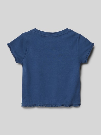 Mango T-Shirt mit Rüschen Blau 3