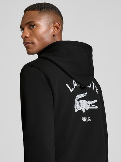 Lacoste Regular Fit Hoodie aus reiner Baumwolle Black 3