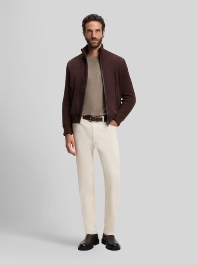 BOSS T-Shirt mit Rundhalsausschnitt Taupe 1