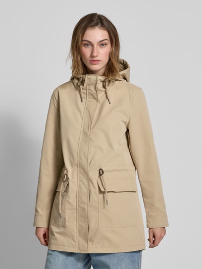 Only Shaped Fit Parka mit Kordelzug Modell 'LOUISE' Taupe 4