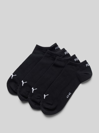 PUMA Sneakersocken mit Label-Detail im 4er-Pack Black 1